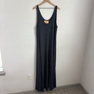 Nation LTD Size 3X Grey Lightweight Sleeveless Tank Flowy Maxi Dress